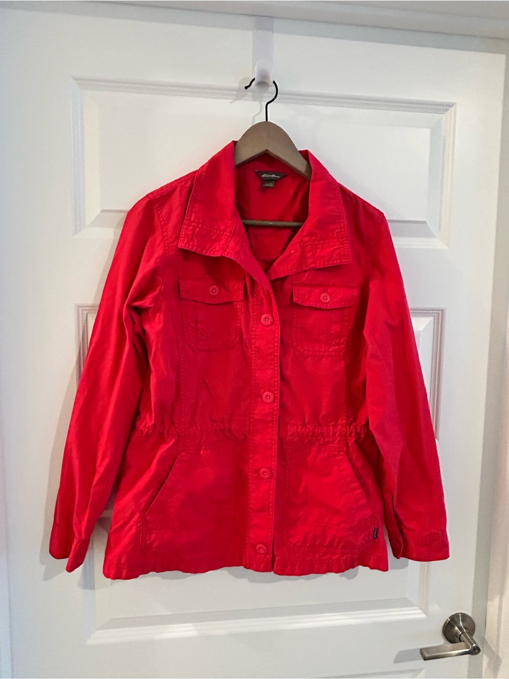 Eddie Bauer Lightweight Chore Jacket Red Size S